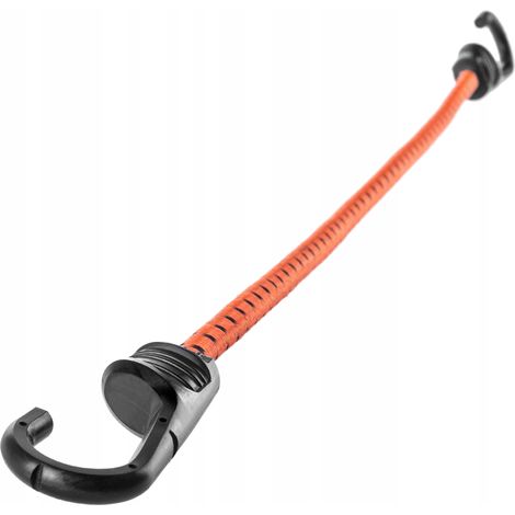 KADAX Support de bâche résistant aux intempéries en caoutchouc pour tentes, bâches, trampolines, caravanes (orange/noir/crochet/1 pièce) (1/5)