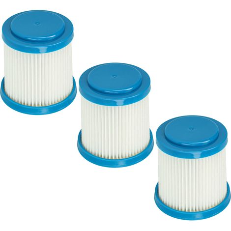 vhbw Filterset 3x Staubsaugerfilter kompatibel mit Black & Decker FEJ520JF, FEJ520JFS, SVJ520B, SVJ520BFS, SVJ520BFSP Staubsauger - HEPA Filter