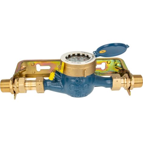 Hauswasserzähler Baulänge 190 mm, inkl Bügel 1 Zoll, starre Ausführung, verzinkt (1/5)