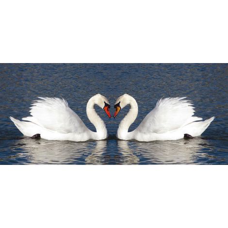 Swans, photo murale intissée, 202 x 90 cm, 1 part (1/3)