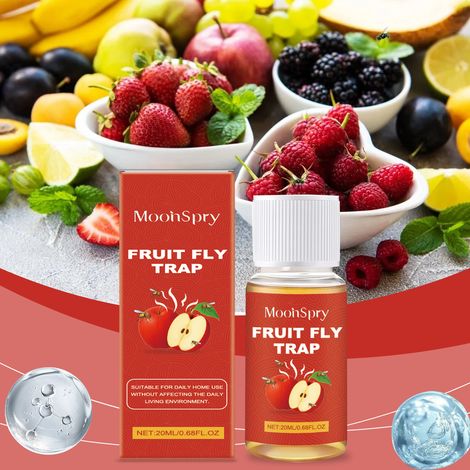 Fruit fly bait, fructose-sorbitol formula, household kitchen fruit fly trap and fly killer -- 20ml -- BIEMMEDUE (1/5)