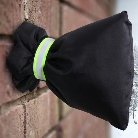 Paquete de 4 fundas para grifos de exterior para invierno, funda térmica impermeable y reforzada protege grifo contra congelación grietas, negro (1/5)