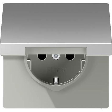 Jung SCHUKO-Steckdose 16A 250V Klappdeckel AL 1520 KIKL (1/2)
