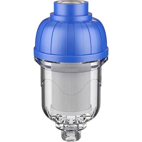 Filtre à sédiments réutilisable 1/2 pouce — Maille en acier inoxydable 316 autonettoyante (Précision de filtration : 40 µm) — Préfiltre pour machines à laver et chauffe-eau (1/5)