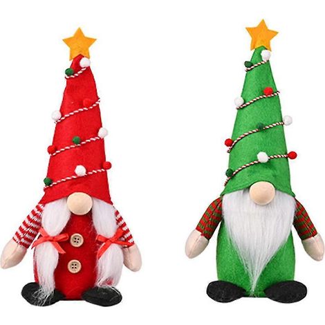 Gnomos de peluche navideños, adornos de muñecos elfos de peluche, decoraciones navideñas de gnomos, regalos de decoración para el hogar (1/5)