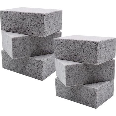 Filiyano-Lot de 6 pierres de nettoyage pour barbecue, briques de nettoyage réutilisables, pierre ponce pour nettoyer les grilles de barbecue, les (1/5)