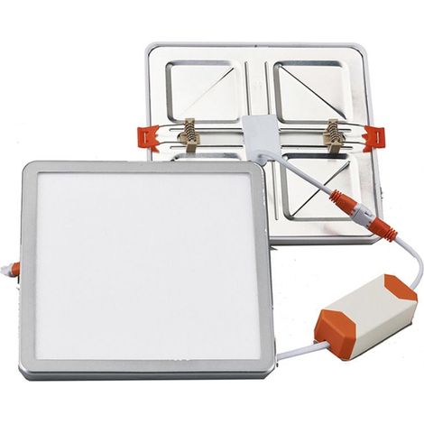 Downlight Led Cuadrado Empotrable 6W 3000K Corte Ajustable 50mm a 90mm Regulable (1/2)