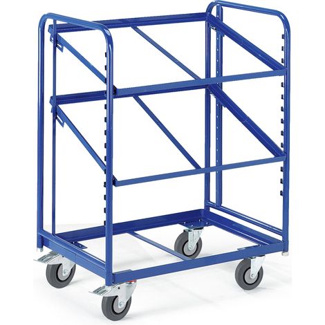 Rollcart Eurokastenwagen mit 2 offenen neigbaren Ladeflächen 1240x620mm