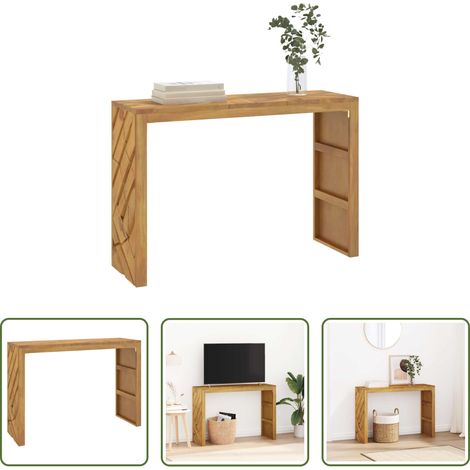 Table d'appoint - Table console 110x35x75 cm bois massif d'acacia (1/5)