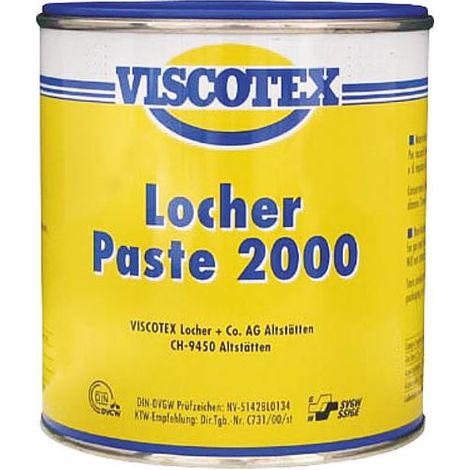 Pate-perforateur 2000/950g boite Pate d'etancheite pour gaz/eau DVGW l'utilisation avec chanvre (1/4)
