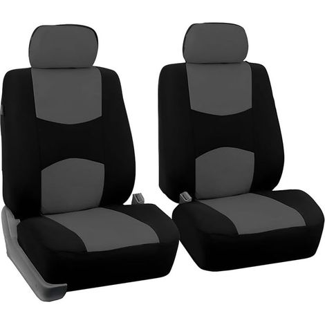 Complete set of car seat covers, breathable, non-slip car seat covers, universal interior seat covers for most cars (grey front seat) (1/5)