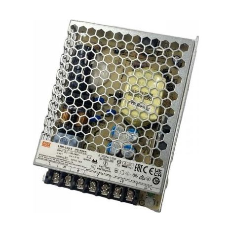 MW MEAN WELL LRS-100-5 Alimentatore Trasformatore 90W 5V 18A IP20 Input 220V e 110V