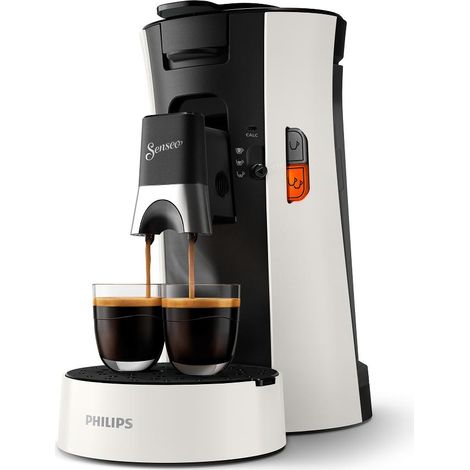 Senseo Select CSA230/01 Macchina da caffè nero profondo e bianco