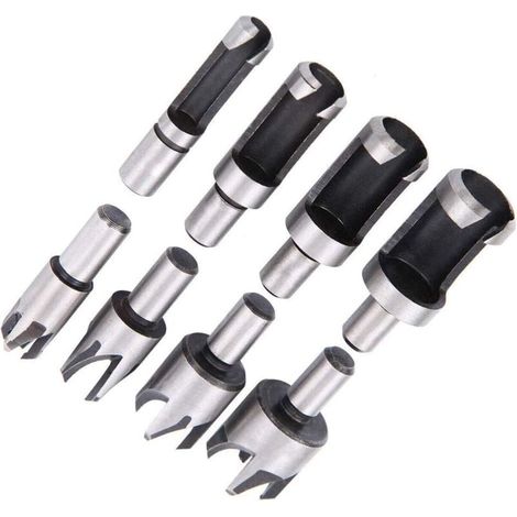 Forets en au Carbone Outil de Coupe Liège 6mm 8pcs 10mm 13mm 16mm Acier (1/4)