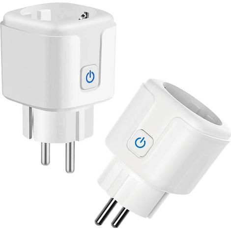 Applicable ZigBee Prise Connectée 16A, 3680W Prise Connectée Alexa Avec Télécommande & Contrôle Vocal, Smart Prise Intelligente avec Mesure de Consommation électrique,2.4G Smart Plug compatible Alexa& (1/5)