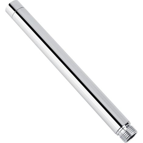 Bras de douche rond en acier inoxydable 8 pouces Rallonge chromée pour installation standard Résistant à la rouille et facile à installer (1/5)