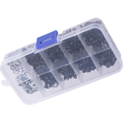 Schachtel mit Flach- und Rundkopfschrauben für 1/10 RC-Car HSP (340 Stück)