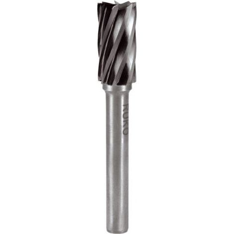 ruko-116015a-fresas metal duro alu forma a-zya cilíndrica sin dentado frontal (diametro  6 mm)