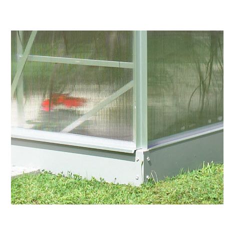 Vitavia Stahlfundament "3000" für Gewächshaus "Calypso", aluminium eloxiert, 3000 / 154 x 192 x 12,5 cm (1/2)