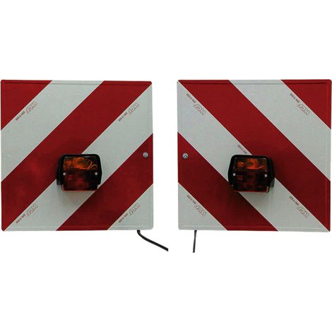 Beleuchtung mit Warnschild