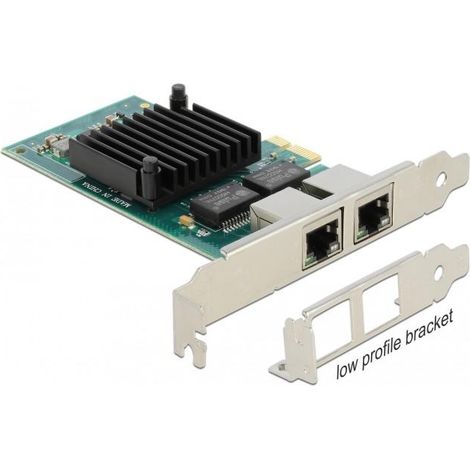 delock 88502 Adaptador PCIe 2.1 Gigabit Ethernet 2 Puertos