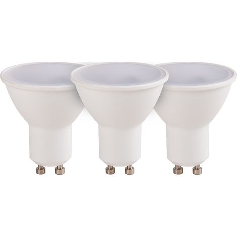 Lot de 3 ampoules LED connectées GU10 (LuzE) 2700/6500K 400lm 5W WiFi - Voltman