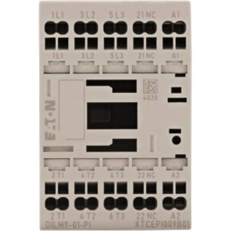 Contattore di potenza DILM9-01(24VDC)-PI dilm 3P 380 V 400 V 4 kW 1R 24 V CC Push-In 199238 (1/3)