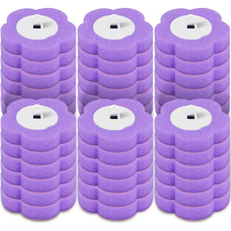 Lot de 36 Recharges Jetables pour Brosses de Toilette en éponge, Produit Nettoyant, Recharges de Détergent pour Brosses de Salle de Bain pour Lavabos et Baignoires Piscine (1/5)