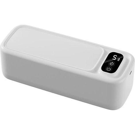 Ultraschallreiniger – Schmuckreiniger für Brillen – Gründliche Reinigung – 360°-Rundumreinigung – 22 x 8 x 6,5 cm – Weiß (1/5)