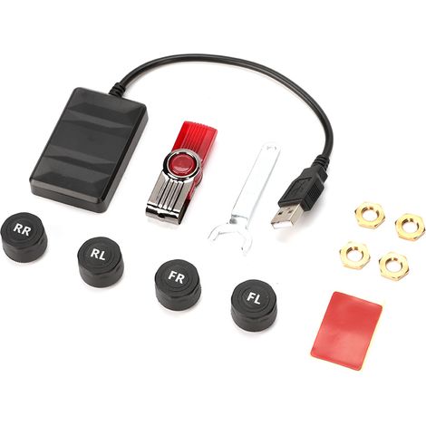 Pneu Pression TPMS Moniteur USB avec Capteur Externe pour Navigation Android Alarme (1/5)