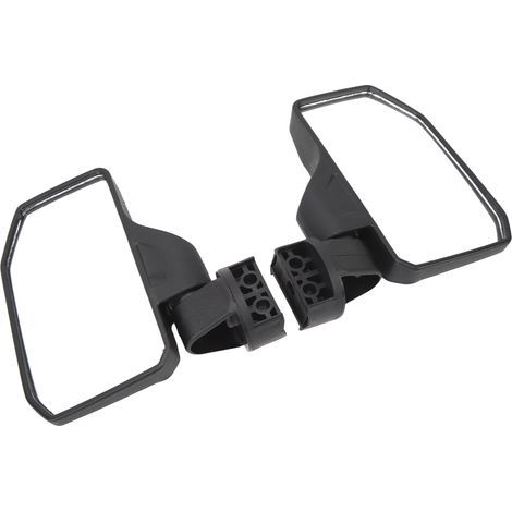 Set aus 2 verstellbaren Außenspiegeln mit breiter und klarer Sicht, in Schwarz, für Quad, SSV und Motorrad. (1/5)