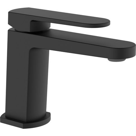 Miscelatore lavabo nero opaco con piletta click clack - serie Venere (1/2)