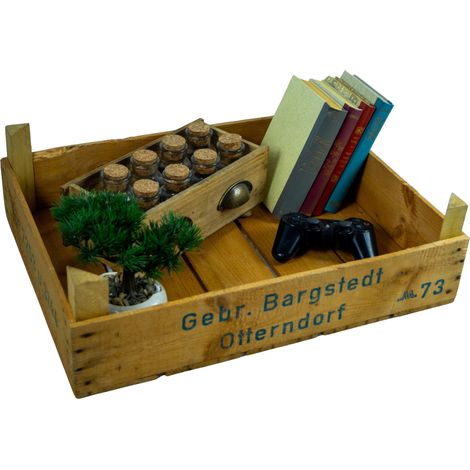 Helle Kirschsteige 54x42x16cm Holzsteige Holzkiste Vintage Obstschale (1/5)