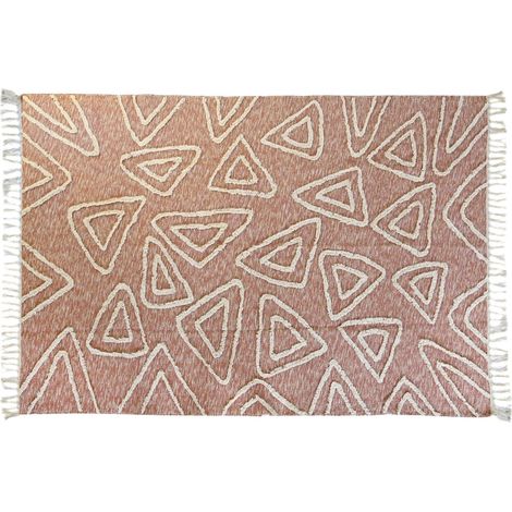 dkd-home-decor Tapis Terracotta Rose 160x230 cm Brodé (1/4)
