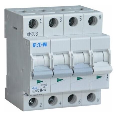 Disjoncteur Eaton PLSM-C25 25 A 3 N blanc