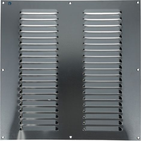 Grille à persienne 436 largeur 250mm hauteur 100mm époxy blanc RAL 9010 - RENSON - 10867