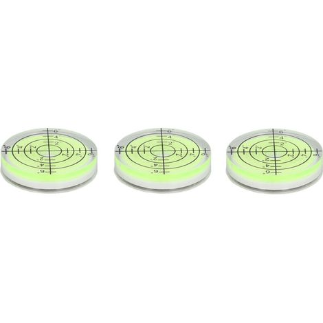 3 Niveaux à Bulle Ronds Miniatures Haute Précision 32mm pour Mesures Horizontales (1/5)