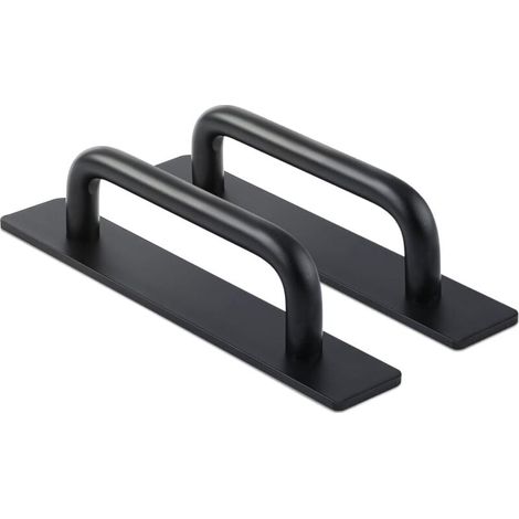 Poignée de Porte Auto-Adhésive, 2pcs Poignées Auto-Adhésives de Porte Noire Mat pour Poignées Placard Tiroir d'Armoire Cuisine (Noir Mat) (1/4)