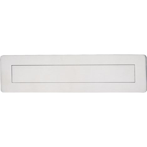 Briefeinwurf Edelstahl 315 x 80 mm – Einwurfmaß 265 x 38 mm – rostfrei & wetterfest – Einwurfklappe für Tür, Haustür, Briefkasten – Posteinwurf für Außenbereich (1/3)