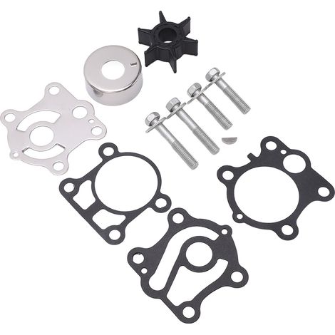 Kit de réparation de turbine de pompe à eau 11 pièces 6J8 W0078 A2 pour moteur hors-bord 2 temps 25 CV 30 CV (1/5)