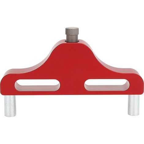 Outil de centrage pour le travail du bois, en alliage d'aluminium, 95 mm, bleu/rouge (1/4)