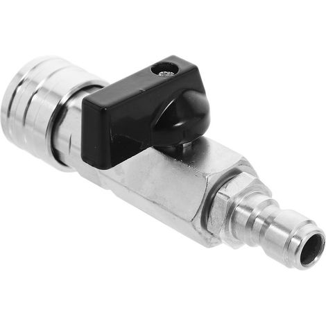 Vanne À Bille - Acier Inoxydable - Raccord Rapide 1/4 Pouces - Pour Nettoyeur Haute Pression - Lavage Voiture Et Nettoyage Extérieur - 1 Pièce (1/5)