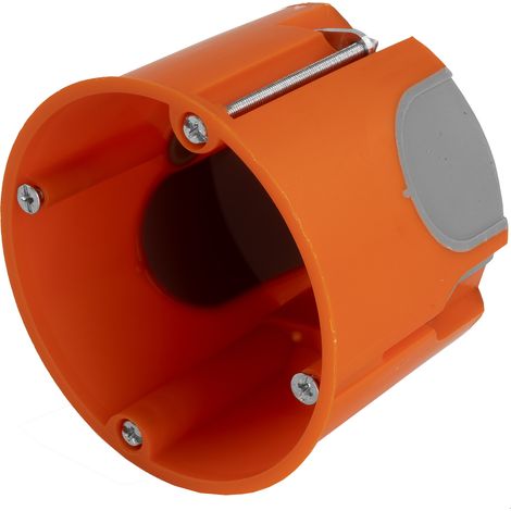 Caja de instalación empotrada F-tronic, 25 unidades, conexión de 68 mm, color naranja, VDE E3700 7360027 (1/5)