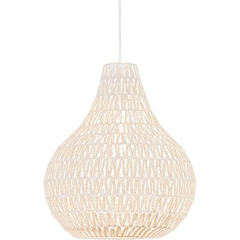 Scandinavian Pendant Light White 45 cm - Lina Drop (1/4)