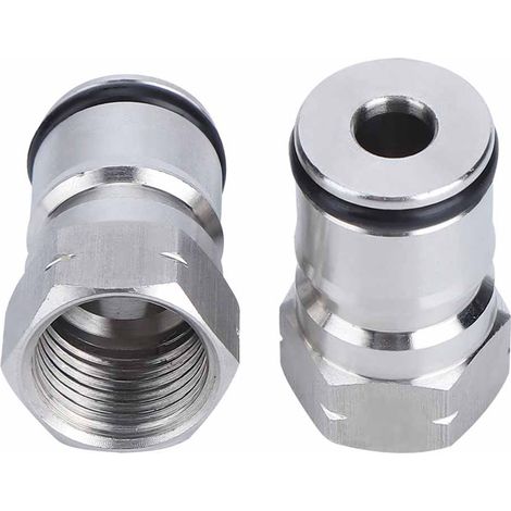 Adaptateur raccord crépine à billes pour fût brassage maison en acier inoxydable 304 9/16in-18 accessoire brassicole (1/5)