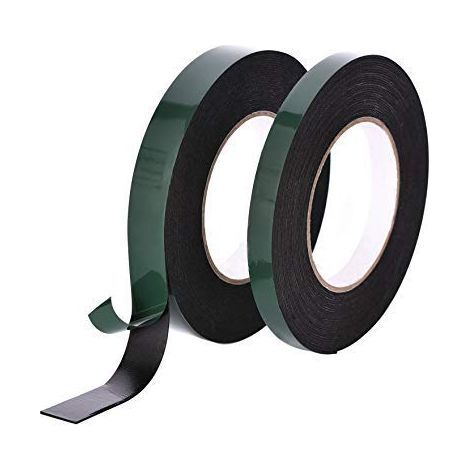 Rolls of 12mm Double-Sided Adhesive Tape - Extra Strong Waterproof Scotch Tape for Moldings and LED Lighting (10m each) (1/5)
