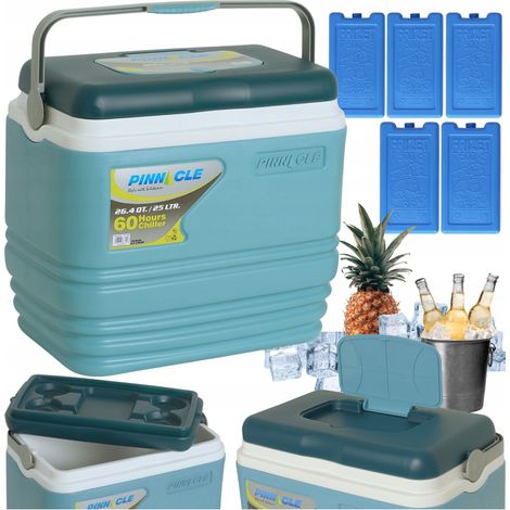 Nevera portátil Pinnacle TPX7006 de 25 litros con asa + 5 acumuladores de frío (1/5)