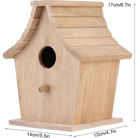Nichoir en bois suspendu, boîte de reproduction, accessoires pour perroquets, perruches et petits oiseaux (1/5)