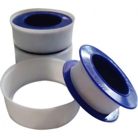 Cinta teflon rollo 10m x 12.7 mm.x0.08 mm (unidad)