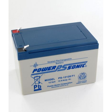 Powersonic – Batterie plomb 12V 12Ah – Étanche et sans entretien – Longue durée de vie – Régime de décharge élevé – Construction robuste en plastique ABS